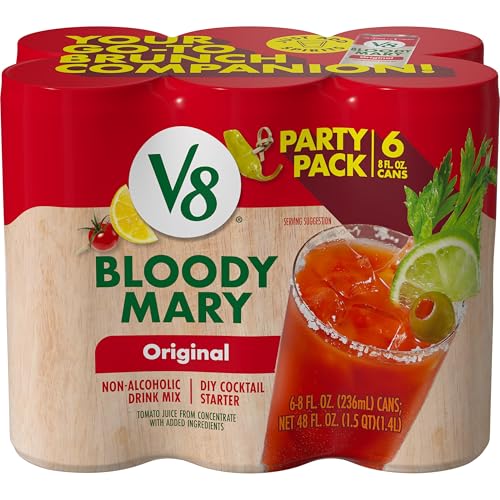 V8 Bloody Mary Mix, 8 Fl Oz Can (Pack Of 6)