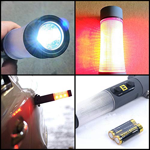 AA 3-in-1 Emergency Flashing Beacon Torch Glass Hammer Seatbelt Cutter Rescue Tool for Cars and Other Vehicles AA1306… - Image 7