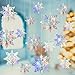 Hopeholic クリスマス 飾り付けセット スノーフレーク クリスマス オーナメント 虹色 3D 立体 吊り下げ 12点セット クリスマス ガーランド パーティーグッズ 壁飾り かわいい デコレーション 装飾品 インテリア 雪の結晶 christmas snowflake ornament