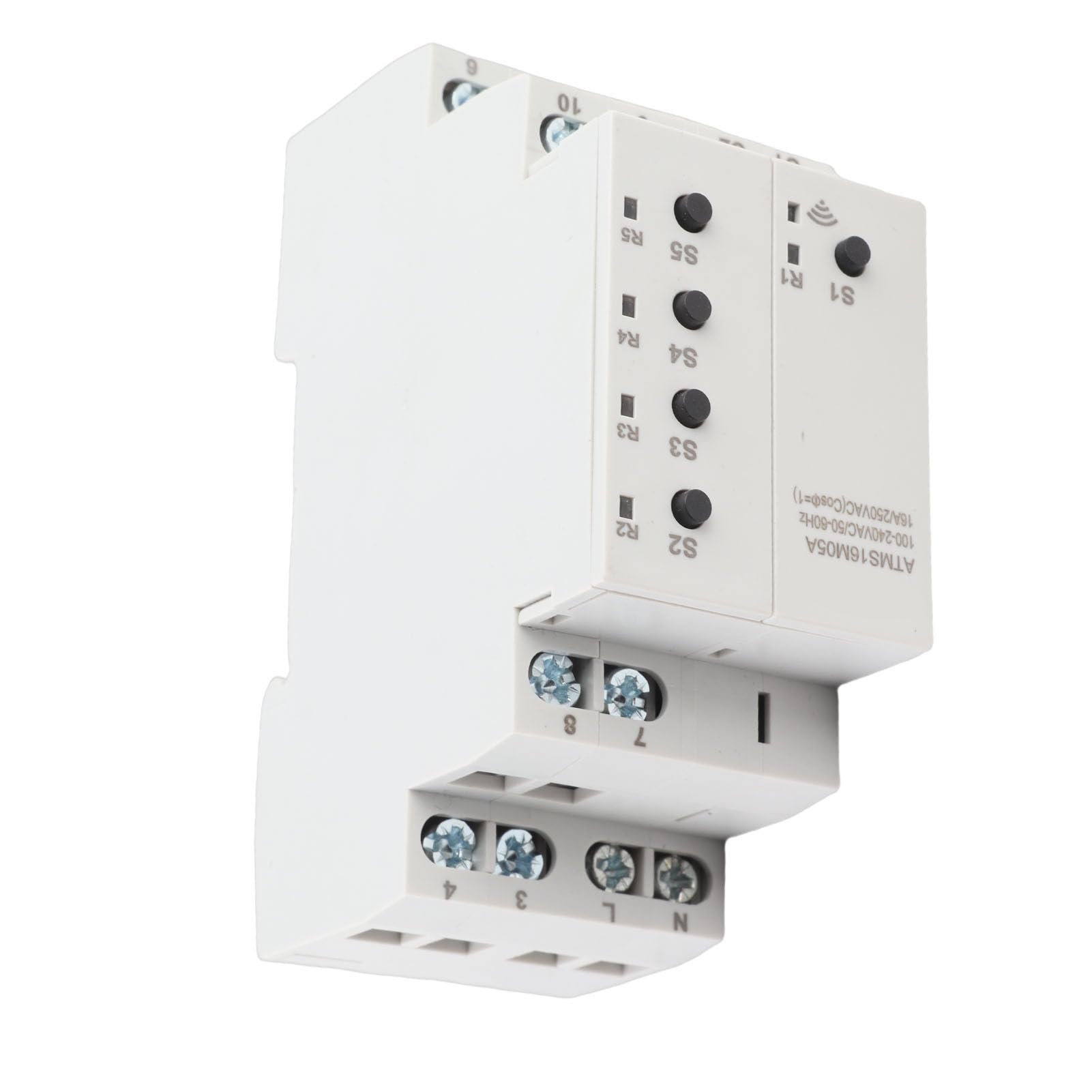 Hyuduo Temporizador WiFi Inteligente 5 Canales con Control Remoto y Programación Flexible, Interruptor Externo para Aplicación Móvil y Voz Sin Conexión Requerida