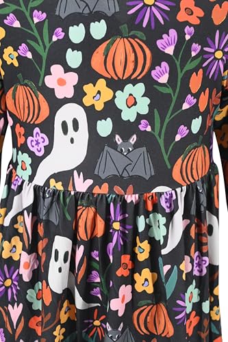 Image of Girls Long Sleeve Ruffled Dresses for Toddlers and Kids