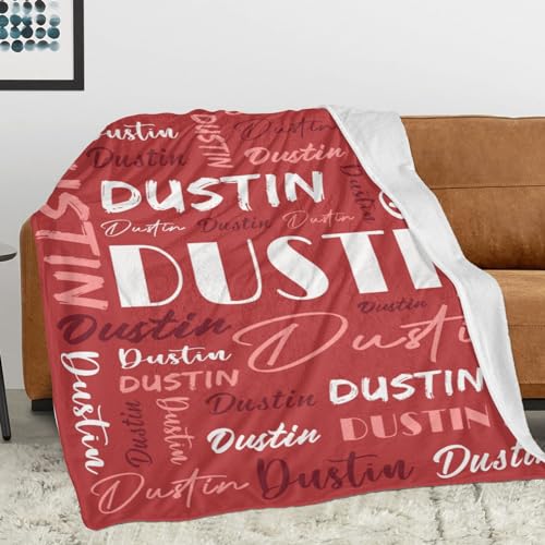 Personalized Blankets for Kids with Names Customized Blankets with Name for Adult Custom Blanket Gift for Birthday Christmas Valentines Day Gift