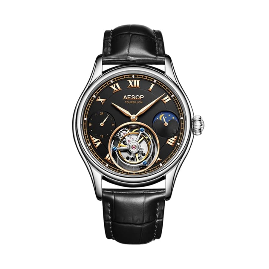 AESOP イソップ 機械式腕時計 手巻きトゥールビヨン スケルトン イソップ トゥールビヨン 手巻き時計