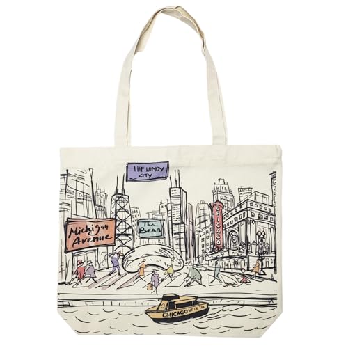 Image of Cities Around the World Artwork Tote Bag Series- Designed in the USA, 17 inchx14 inch, Double Sided Print, Souvenir & Gift