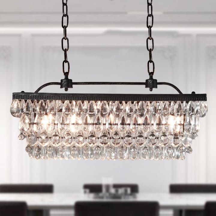 Lustre îlot de cuisine pour éliminer les zones d'ombre en cuisine et salon