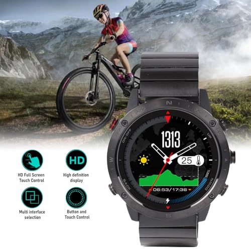 ASHATA Sports Smartwatch, 1,3 Zoll 50 M Wasserdicht Zum Tauchen f&uuml;r M&auml;nner