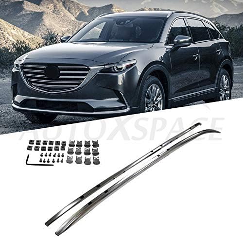 Roof Rack for Mazda CX-9 2017 2018 2019 2020 2021 2022 Rail Luggage Baggage Box Carrier Holder