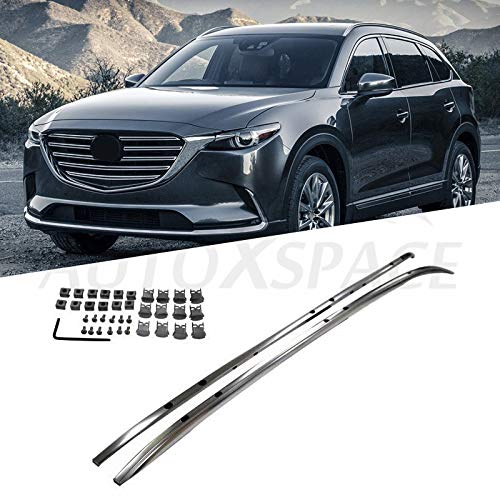 Roof Rack For Mazda Cx-9 2017 2018 2019 2020 2021 2022 Rail Luggage Baggage Box Carrier Holder #TOP2