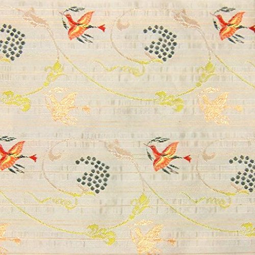 Amazon｜【茶道具/古袱紗】徳斎古帛紗/名物 花喰鳥葡萄唐草金襴｜茶道