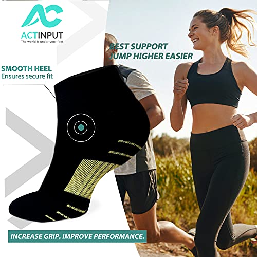 Image of ACTINPUT Ankle Compression Socks for Women Men - 5 /7 Pairs Plantar Fasciitis Socks for Athletic, Support, Running