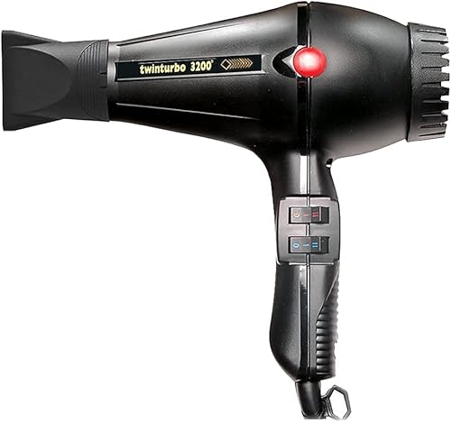Miniatura 9 de Turbo Power Twin Turbo 3200 MAX - Secador de pelo negro iónico y cerámica y difusor de malla metálica M Hair Designs (paquete de 2 artículos)