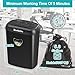 Home Office Paper Shredder,14-Sheet Cross Cut with 6.6-Gallon Basket, High Security Level P-4,3-Mode Design Shred Card/CD/Paper