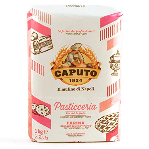 Antimo Caputo Baking (Pasticceria Pastry) 00 Flour 2.2 Pound Bag - For Desserts & Shortbreads - From Italy Type 00 Wheat (Pack of 4)