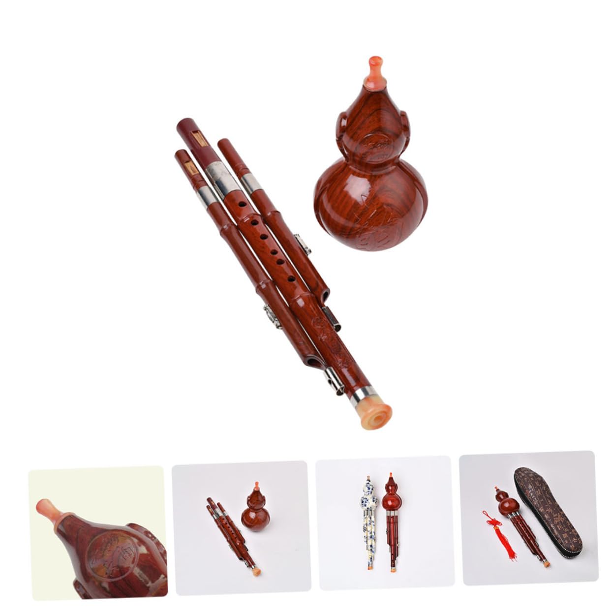 Chinese Cucurbit Flute Professional (Hulusi) | ABS Bakelite Traditional ...