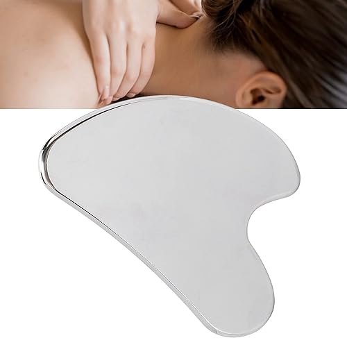 Miniatura 7 de Gua Sha Tools, herramienta de masaje de terapia de acero inoxidable, herramienta Guasha para SPA, reduce el dolor de espalda y músculo en forma S,