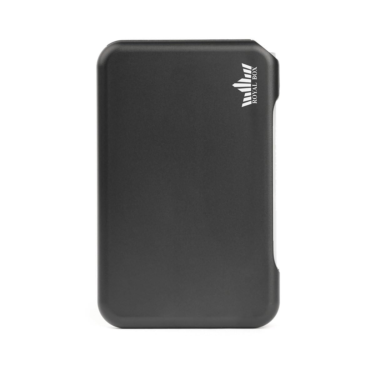 Royal Box Torpedo: almacenamiento discreto, 8 compartimentos, plástico, ideal para viajes, color negro