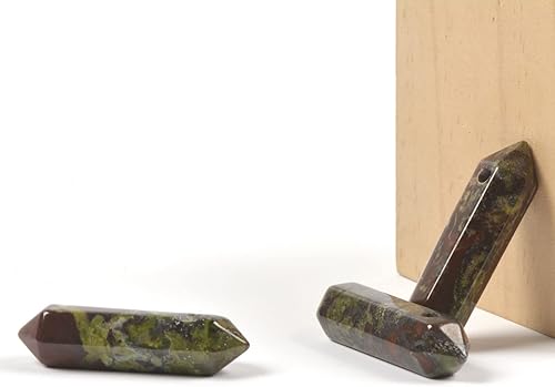 Vista 37 de Cuarzo rosa de 1.28 pulgadas (1.260 in) con piedras preciosas naturales hexagonales para hacer joyas, cuentas de curación de reiki de chakras