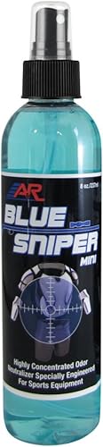 A&R Sports Sniper Mini Spray neutralizante de olores, 8 onzas, azul