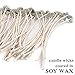 EricX Light 100 Piece 8 inch Soy Wax Candle Wick, Cotton and Paper Interwoven core, Large, for Candle Making, Candle DIY