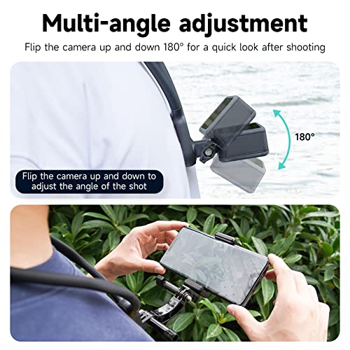 TELESIN SE Neck Mount Flexible POV Holder for GoPro Hero 13/1211/10/9/8/7/6/5, DJI Action 6/5/4 Osmo 360 Nano, Insta360 - Image 3