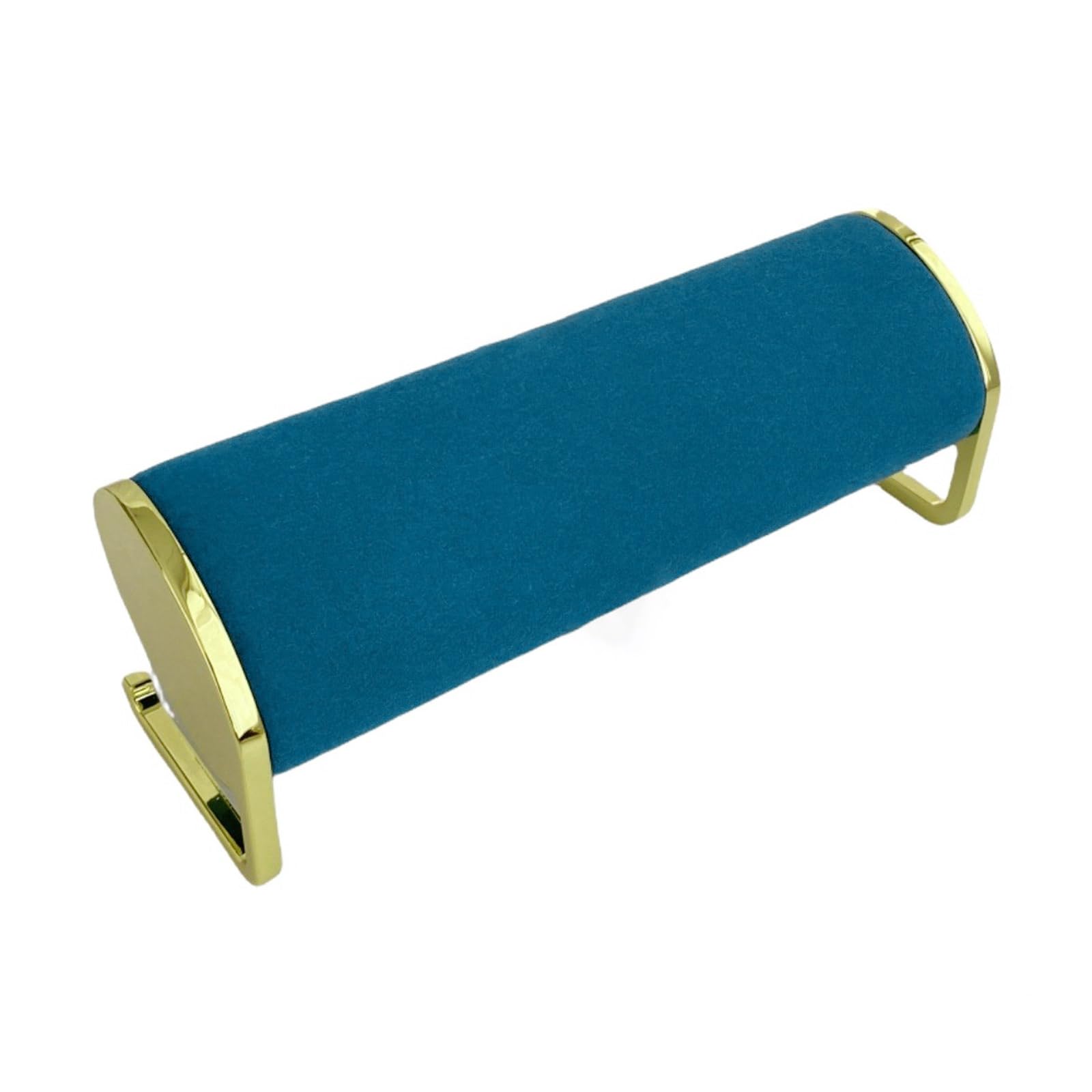 Jewelry Display Stand Delicate Long Plush Jewelry Display for Watches and Bangles with Elegant Metal Stand, L
