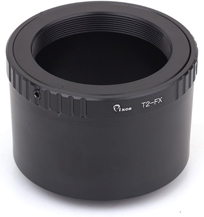 Pixco Lens Adapter Suit for T2 T-Mount Lens to Fujifilm X Camera X-T30 X-T100 X-H1 X-A5 X-E3 X-T20 X-A10 X-A3 X-T2 X-Pro2 X-E2S X-T1 X-A2 X-T1 X-A1 X-Pro1 (T2 -Fuji FX)
