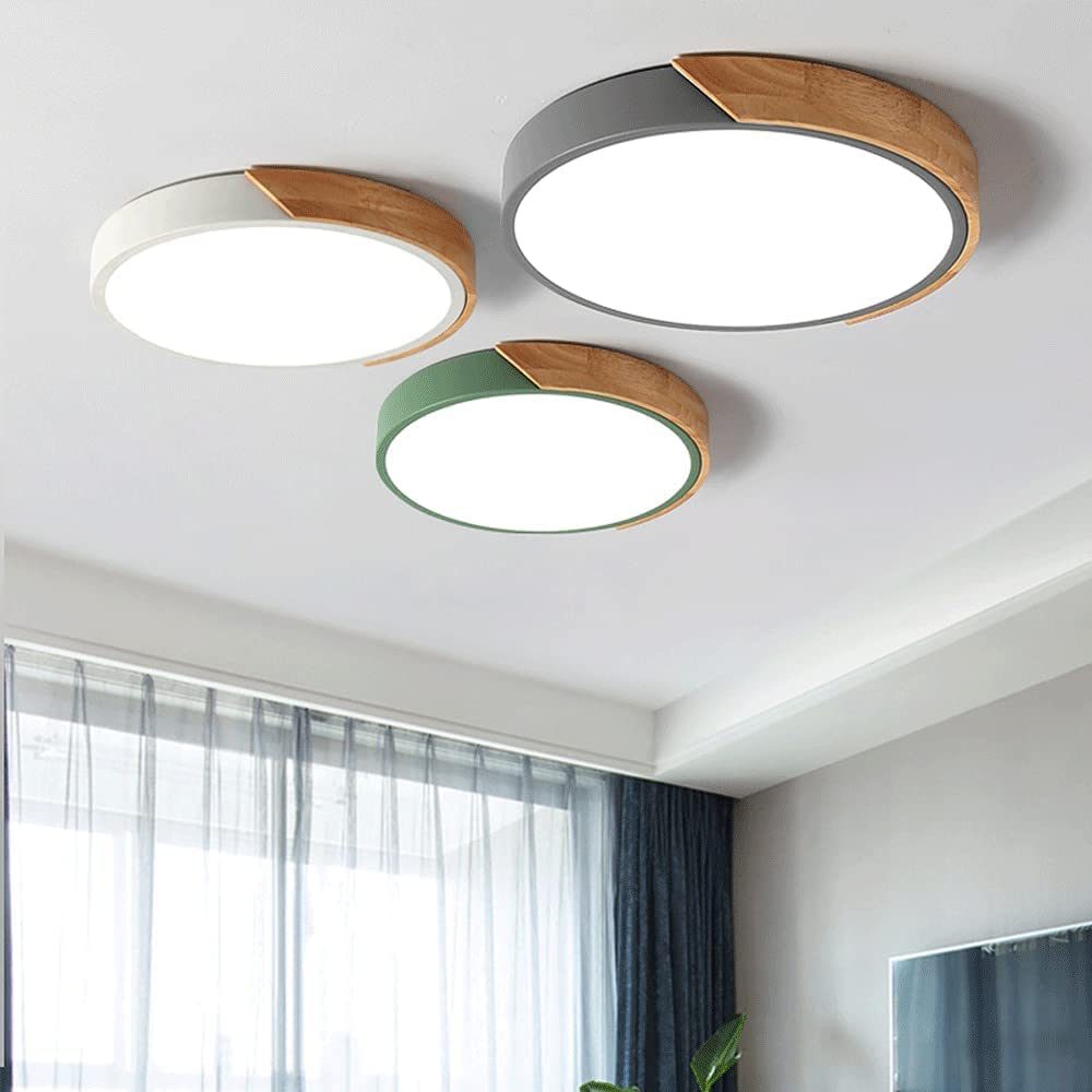 Luz LED De Techo Con Atenuación De 3 Tonos Luz De Techo Fácil De Instalar Cerca Del Techo Lámpara De Techo Redonda Con Personalidad Creativa Iluminación De Techo Con Pantalla Acrílica