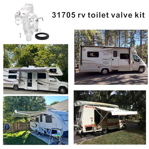 Image of Replacement RV Toilet Parts 31705 RV Toilet Water Valve Kit fits All Aqua Magic V High /Low Models Such as 31688 31687 31683