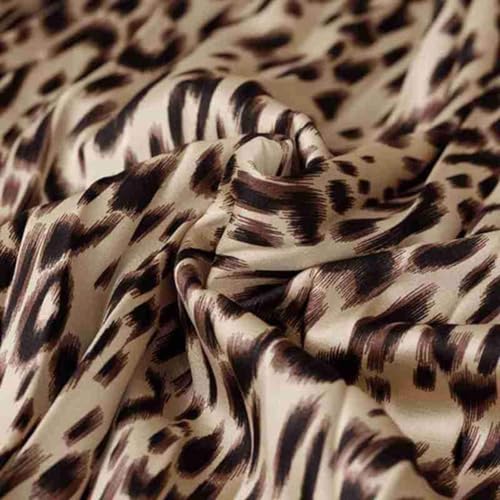 Womens Leopard Print Skirt Long Maxi Elasticated Waist Pleated A Line Skirts Boho Ladies - Image 5