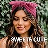 DRESHOW 8 Pièces Bandeau Cheveux pour Femme Boho Bandeaux Serre Tête Elastique Bandeaux avec Nœuds Cheveux Accessoires #2