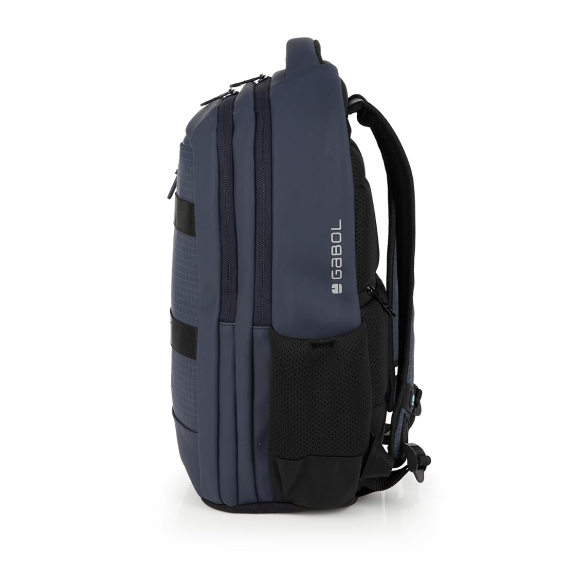 Gabol - Mochila de 2 Compartimentos Lion 31x43x17 cm - Organizador Interior - Espalda y Asas Acolchadas - Etiqueta Reflectante y Resistente al Agua - Diseño en Poliéster Resinado - Azul Marino