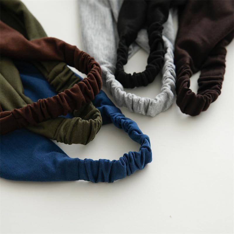 Miniatura 3 de 6 piezas de bufanda grande para el cabello, bandanas para mujeres, bufanda, diademas largas bohemias con clips para mujeres y niñas