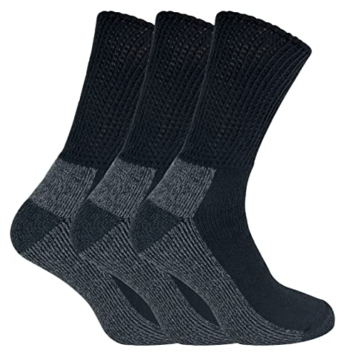 Chaussettes diabétiques coton IOMI confortables pour homme actif en taille 37/42
