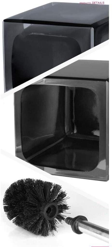 Toilet Brush Holder Toilet Bowl Brush Resin Toilet Brush with Holder for Bathroom Toilet Bowl BrushToilet Brush Set Stainless Steel Handle White/Black Toilet Brush Toilet Brush with H