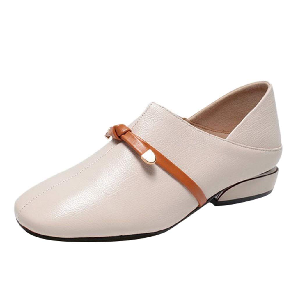 Women Flats British Shoes Shallow Mouth Small Shoes Mules Clogs Loafers