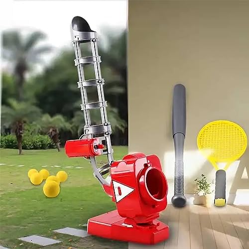 Baseball-wurfmaschine, Elektronische Softball-wurfmaschine Mit Stabilem Standfuß, Höhenverstellbar/bälle Alle 7 Sekunden, Für Tennistraining