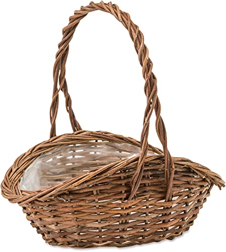 ポッシュリビング 鉢カバー ガーデンバスケット ウェーブ Lサイズ 11660