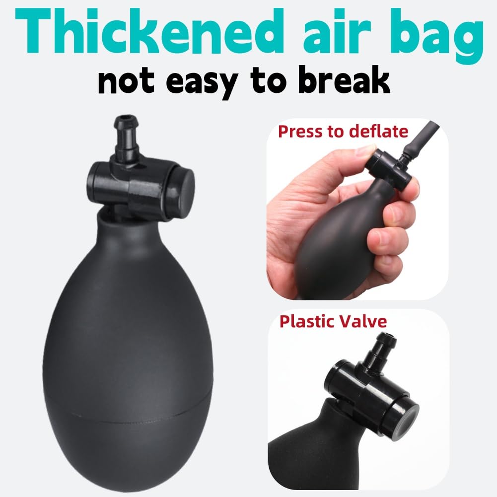 ZDL Coussin Air Wedge,2pcs Coussin de Levage Gonflable,Air Wedge Pump,Air Wedge Coussin Gonflable,Coussin pour Soulever Meuble,Pompe à Air Wedge,Alignement Voiture pour Porte Fenêtre Meuble
