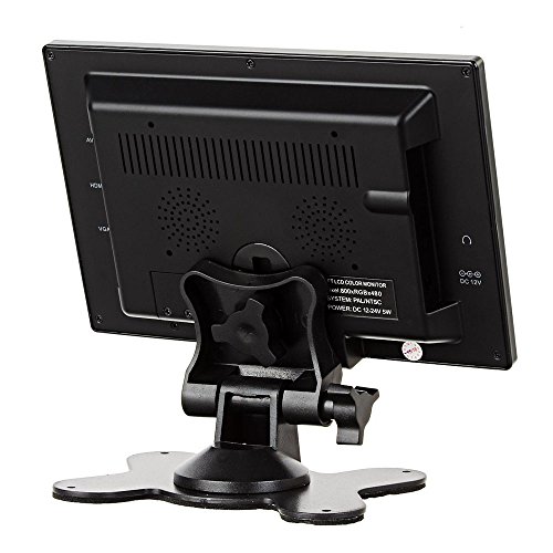 Sallybest® 9 Inch Ultra Thin 16:9 Hd 800X480 Tft Lcd Color Display Headrest Monitor Touch Button Monitor Screen Support Audio + Video + Hdmi + Vga #TOP2