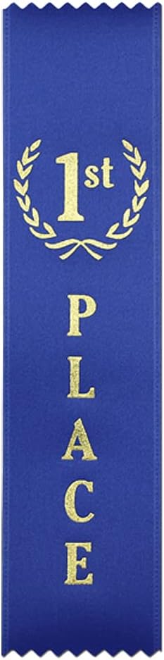 RibbonsNow 7th Place (Purple) Ribbons - 100 Economical Flat Style Ribbons (No Card & String)