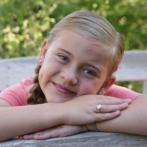 Precious Pieces Sterling Silver Mystical Rainbow Moonstone Ring for Girls, Kids and Women2