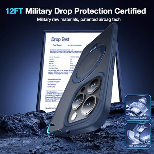 Coque iPhone 13 Pro magnétique rotative avec protection militaire rigide