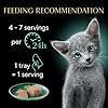 Sheba Perfect Portions Kitten Wet Cat Food Pate Chicken Entree, Salmon Entree, and Turkey Entree, 2.6 oz. Twin-Pack Trays (24 Count, 48 Servings) #5