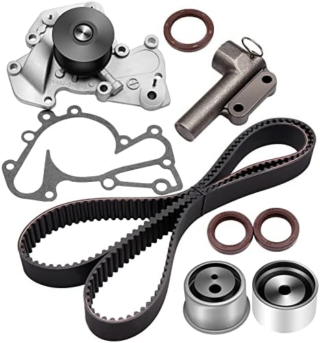 Scitoo New Timing Belt Water Pump Tensioner Kit Fits 2.5L 2.7L for Kia for Sportage Optima for Hyundai Sonata Tucson Tiburon Santa Fe 24 G6BA G6BV DELTA Engine