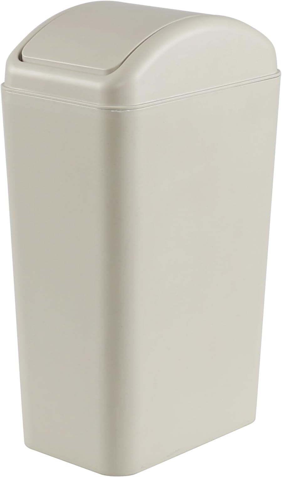 Saedy 14 L Slim Garbage Can, Small Swing Lid Trash Can, Green, F
