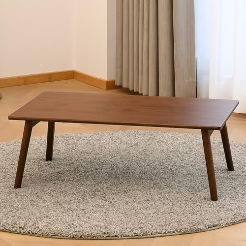 Solid Sheesham Wood Foldable Small Table - Foldable Floor Desk (6...