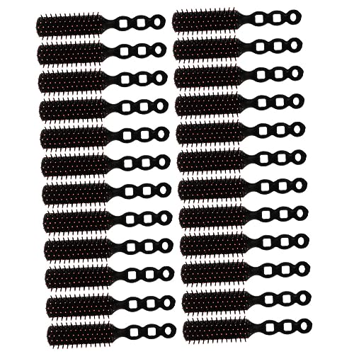 NOLITOY 24 Piezas Peine Para Peinar Rizos Cerda Tratamiento Capilar Cepillo De Rizo Volumen Del Cabello Cepillo Para Desenredar El Cabello Cepillo Secador De Pelo Suavizado Black Páginas