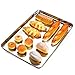 Baking Cookie Sheet, HKJ Chef Stainless Steel Large Baking Pan Nonstick for Oven, Cookies Pans for Baking and Roasting, Rectangle Size 24L x 16W x 1H inch, Mirror Finish, Oven & Dishwasher Safe