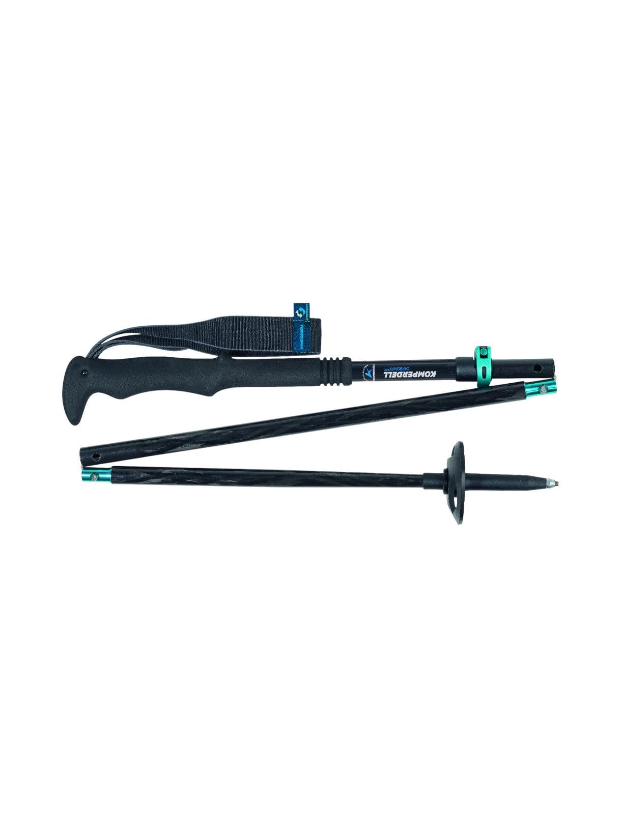 Komperdell FX Lite Carbon Vario Approach Wanderstock Packmass 40 cm Länge 115?135 cm einstellbar Carbon-Aluminium-Faltstock