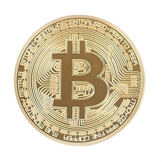 GüncelÇarşı 4 Adet Bitcoin Madeni Hatıra Parası Madeni Bitcoin Hediye Sikke Para